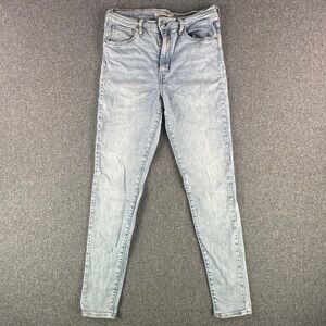 Levis Jeans Womens 29 Mile High Super Skinny Light Blue Ultra High Rise Stretch